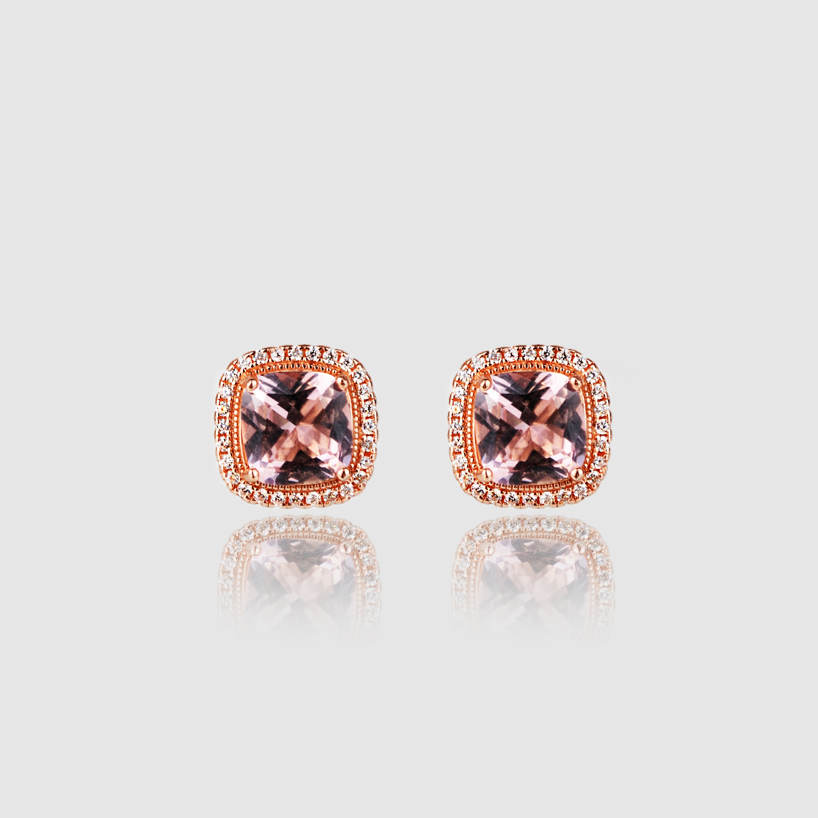 EFFERVESCENT - Pink Beryl Gemstone Earrings