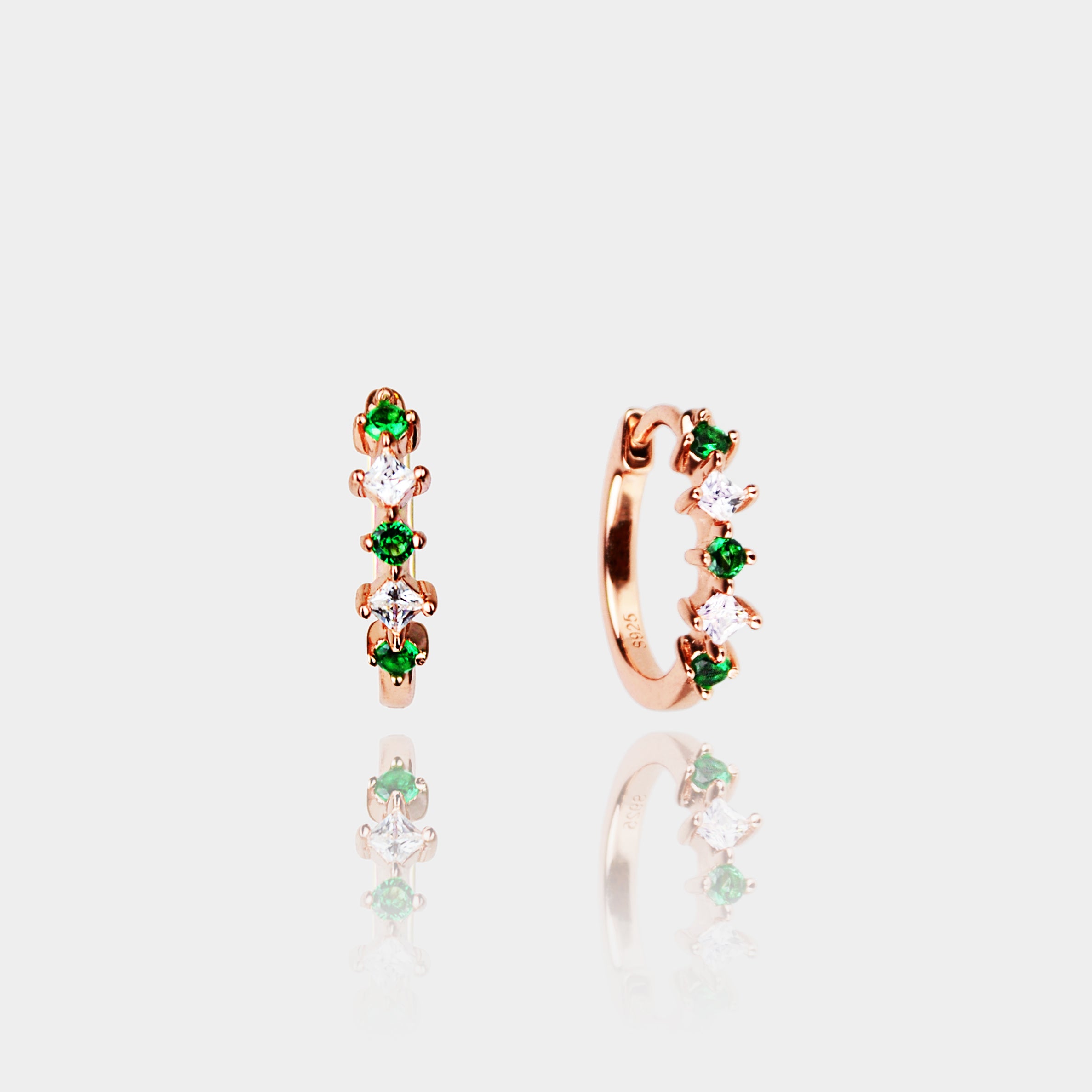 AMBITIOUS  - Emerald Gemstone Earrings