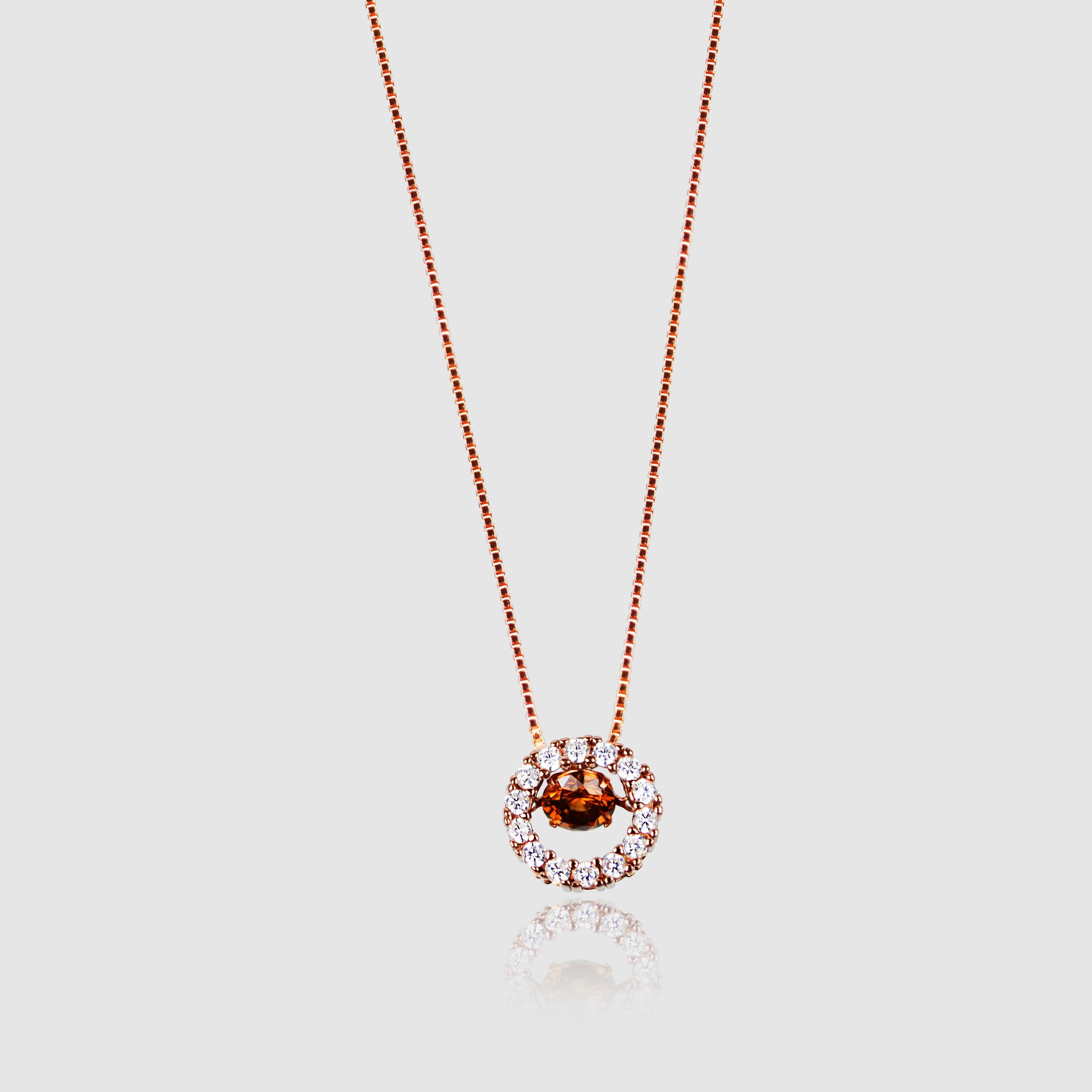 TENACIOUS - Chocolate Cubic Zircon Gemstone Necklace