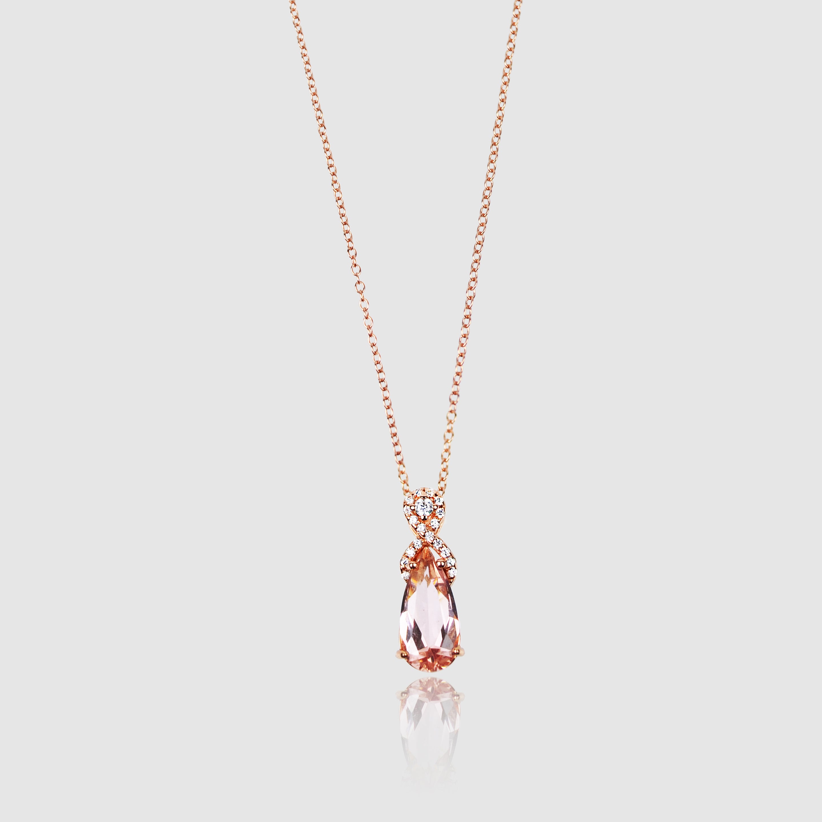 INNOVATIVE - Morganite Gemstone Necklace
