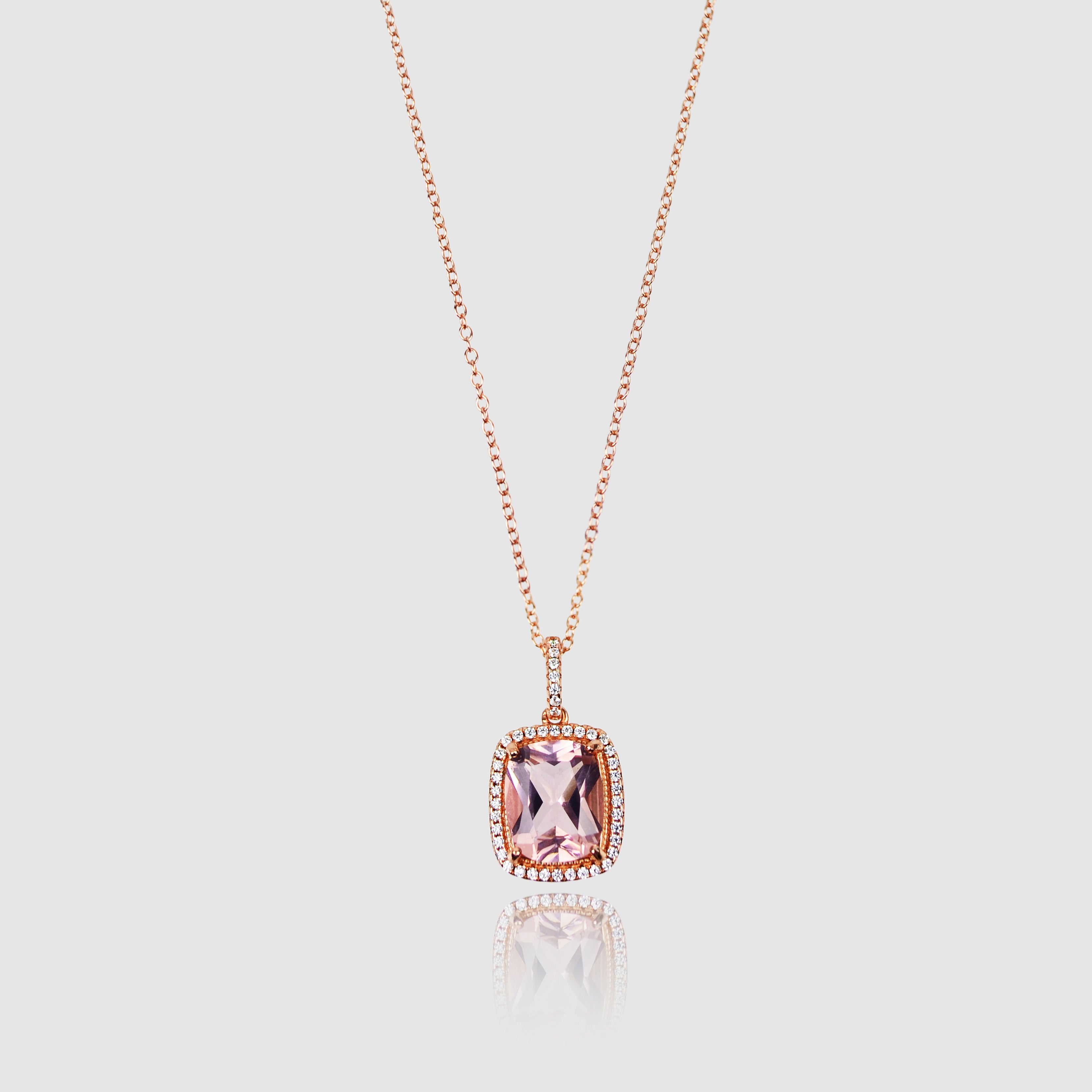 EFFERVESCENT - Pink Beryl Gemstone Necklace